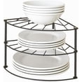 thumbnail image 1 of Esquinero Organizador De Cocina 3 Niveles para Cocina y Alacena Estante de Metal Organizador de platos Negro Resistente a la Oxidación, Ahorra Espacio en Encimera, 1 of 7