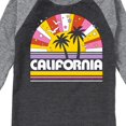 thumbnail image 3 of Instant Message - California Sunset - Toddler & Youth Raglan Graphic T-Shirt, 3 of 5