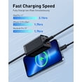 thumbnail image 3 of Cargador Baseus GaN3 de 65 W PD, 4 puertos USB-C + USB para Steam Deck, 3 of 6