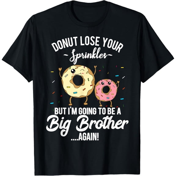 Velto I'm Going to Be a Big Brother Again Pregnancy Announcement T-Shirt All Size S-5XL