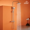 thumbnail image 6 of Boyel Living Thermostatic Rain Shower Faucet 9.5" Rainfall Shower Head with Handheld Shower,Brusheded Nickle, 6 of 7