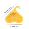 thumbnail image 2 of Kezqiaxn Kitchen Supplies Hanging Sink Drains Basket Storage Kitchen Gadgets Multifunctional Storage Sink Drains Rack Yellow, 2 of 2
