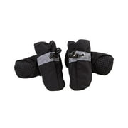 Dog Boots, 4Pcs Anti Slip Breathable Pet Snow Shoe(Black)