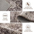thumbnail image 4 of Shininglove Washable Vintage Distressed Runner Rug 2' x 6' – Non-Slip Soft Carpet for Living Room, Bedroom, Dining Room & Home Office, 4 of 7