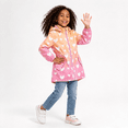 thumbnail image 6 of Maqroz Girls Rain Jackets Waterproof Hooded Fleece Lined Raincoats Full Zip Hearts Graphic Lightweight Windbreakers for Kids Cozy Travel Hiking Jackets with Pockets, 6 of 11