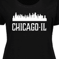 thumbnail image 4 of Inktastic Chicago Illinois Skyline IL Cities Women's Plus Size T-Shirt, 4 of 5