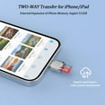 thumbnail image 4 of Micro SD Card Reader for iPhone iPad,[MFi Certified] Lightning to Micro SD/TF Card Reader Viewer Adapter Memory Card Reading for iPhone 14/13/12/Pro/11/X/XR/Max/8 Support iOS 13 exFAT & FAT32, 4 of 7