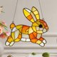 thumbnail image 1 of Adornos de Pascua, regalos de Pascua, conejos de Pascua, estilo acrílico, adorno colgante de granja para ventana, hogar, ventana, jardín, decoración de granja, regalo, colgante, 1 of 7