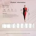 thumbnail image 7 of Rswnyirn Women's Long Sleeve Unitard One Piece Gymnastics Jumpsuit Full Body Suits Dance Workout Hot Pink M, 7 of 7