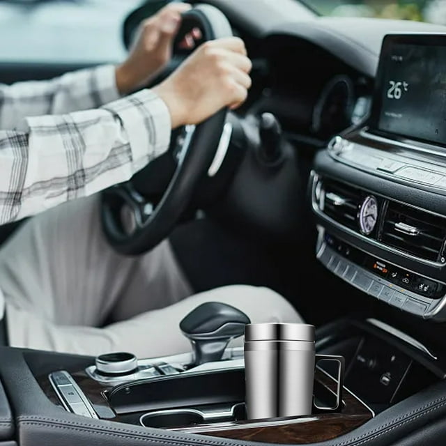 JJKBVCLO Stainless Steel Car Travel Heating Cup Car Water Heater Travel Portable Heating Cup With Lid Suitable For Most Car Cup Holders