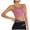 Pink, variant on High Impact Sports Bras Women,Racerback Running Bra Workout Crop Tank Tops Longline Sports Bra Push up Pink for Size L