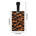 thumbnail image 4 of Luggage Tags for Suitcases, Orange Black Camouflage Suitcase & Bag Tags for Backpacks Baggage, Travel Name Tags for Luggage Identifiers for Suitcases, Travel Accessories, 4 of 6