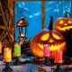 thumbnail image 3 of Luz de vela de calabaza para Halloween, luces de vela sin llama naranja de Halloween, lámparas Led, decoración de festival, luz para fiesta de Halloween, 6 uds., 3 of 5