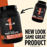 Rule 1 Proteins R1 Protein Whey Isolate - with 25g Protein & 6g BCAA Exclusively from Isolated & Hydrolyzed Sources for Workout Recovery (3 Pounds, Vanilla Butter Cake)