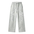 thumbnail image 4 of CONZONE Big Boys Baggy Sweatpants Y2K Graphic Joggers for Boys Drawstring Fall Winter Athletic Trousers with Pockets, 4 of 5