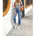 thumbnail image 4 of HLSOHJP Women's Rainbow Print Sweatshirt Long Lantern Sleeve Colorful Striped Color Block Pullover Tops Casual Jumpers, 4 of 6
