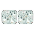 thumbnail image 4 of Picia Goose and Doodle Flowers 2 Piece Car Windshield Sun Shade Foldable | Foldable Sun Shield for Front Window Blocks UV Rays and Keeps Your Vehicle Cool-Large, 4 of 7
