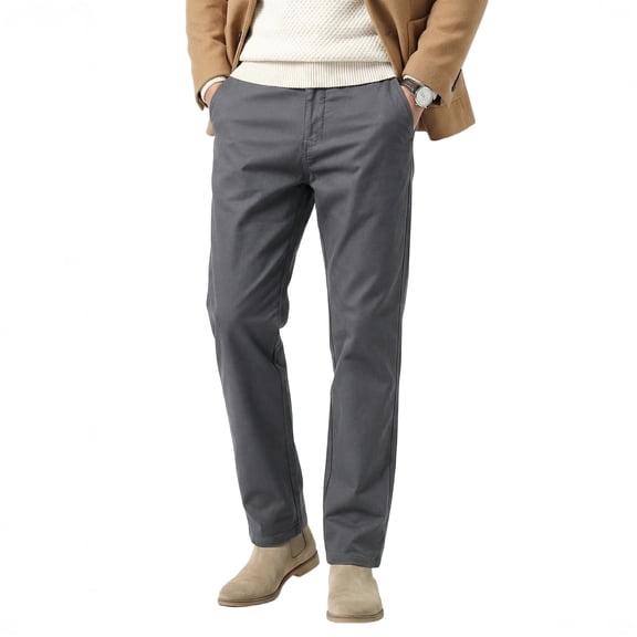 MEILIHUA Men's Stretch Chino Pants – 97% Cotton Business Casual Trousers with Comfort Waist – Lightweight Straight Fit for Work & Golf