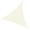 Cream White, variant on Outsunny Triangle 10' x 10' x 10' Outdoor Sun Shade Sail for Patio, Sand