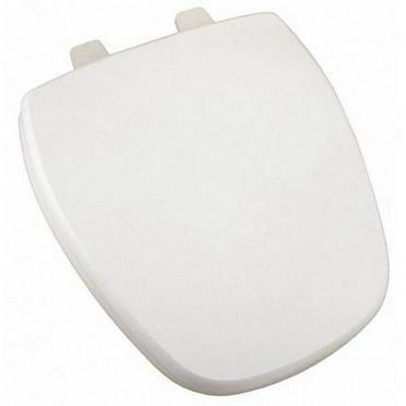 Jones Stephens Molded Wood Toilet Seat, Rnd Sq. Frnt, Wht, With Cover, MDF Wood, White