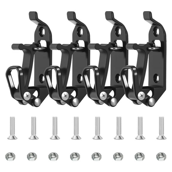 4Pcs Roof Rack Shovel Mount Zinc Alloy Axe Mounting Bracket Easy Install Metal Shovel Tool Holder for Garage Shed Workshop