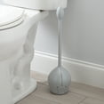 thumbnail image 4 of Bath Bliss Tulip Toilet Bowl Brush in Grey with 2 Pack Replacement Brushes, 4 of 4