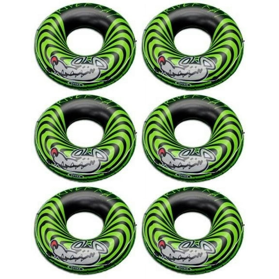 6-Pack Intex River Rat 48-Inch Inflatable Tubes For Lake/Pool/River | 6 x 68209E