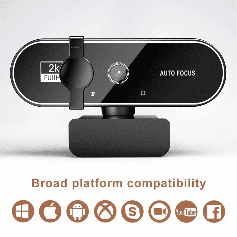 4K Webcam 1080P Mini Camera 2K Full HD Webcam with Microphone 30fps USB Web Cam for Auto  PC Laptop Video Shooting Camera