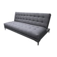 thumbnail image 1 of Sofa Cama Reclinable El Bazar Store Verso Gris plata Futon Abotonado Matrimonial 3 posiciones Sala, 1 of 8