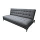 thumbnail image 1 of Sofa Cama Reclinable El Bazar Store Verso Gris plata Futon Abotonado Matrimonial 3 posiciones Sala, 1 of 8