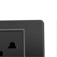 thumbnail image 2 of Thailand Type Electrical Wall Receptacle Outlet Space Saving USB Type C Wall Charger Outlet for Home Black, 2 of 4