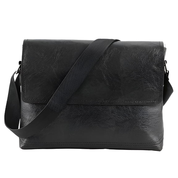 GASTROPOD Men'S Leather Bags for Men Men'S Cross Body Handbag-Black Man Bag Crossbody for Men
