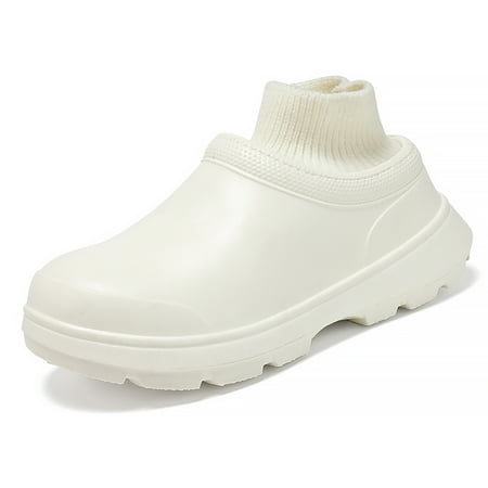 

Cyiecw Fur Lined Clogs for Women Winter Warm Plush House Slippers Waterproof Non-slip Garden Shoes Indoor Outdoor Mules