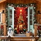 thumbnail image 1 of Herunwer Elastic Christmas Front Door Cover, Holiday Door Banner for Photography Background, Xmas Party Photo Booth and Home Decor, 1 of 6