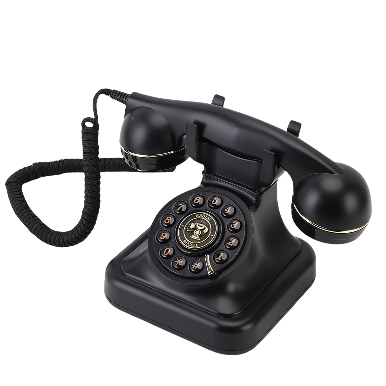 Vintage Audio Guest Book Phone Retro Voicemail Message Recorder for Wedding Birthday Party 10 in / 26 cm, Black