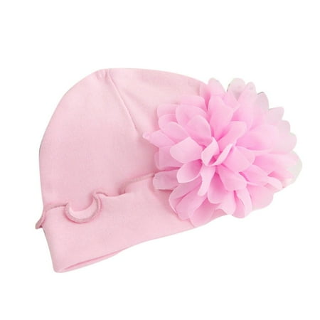 

Newborn Baby Girls Infant Toddler Flower Hat Cotton Soft Hat Cap Pk Pink