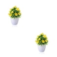 thumbnail image 3 of Injueey Mini plantas artificiales, bonsái de flores, maceta falsa, apariencia vívida simulada, escritorio para el hogar, adorno de ventana de Type5 NO5, 3 of 6