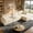 Beige03, variant on Gewnee 154"Sectional Sofa,U-Shaped Modular Sofa with Movable Ottoman,Comfy Corduroy Sofa with Storage Function,USB & Cup Holders for Living Room.Beige