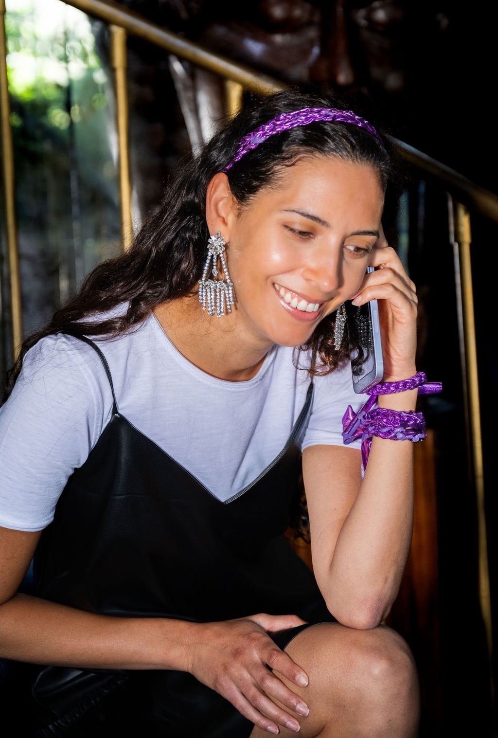 Lion Brand Haute Stitches Faux Leather Yarn Disco #6 Super Bulky Yarn 120g/ 36m, 1-CT