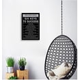 thumbnail image 3 of Motivational Canvas Wall Art Six Keys to Success Motivational Pictures Inspiring Entrepreneurs Quotes Poster Office Decoration Printed Artwork Frame Ready to Hang12x18, 3 of 6