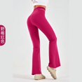 thumbnail image 1 of Leggings acampanados, pantalones de Yoga para mujer, cintura alta, pierna ancha, gimnasio, Fitness, deportes, pantalones acampanados negros, pantalones de baile latino, 1 of 5
