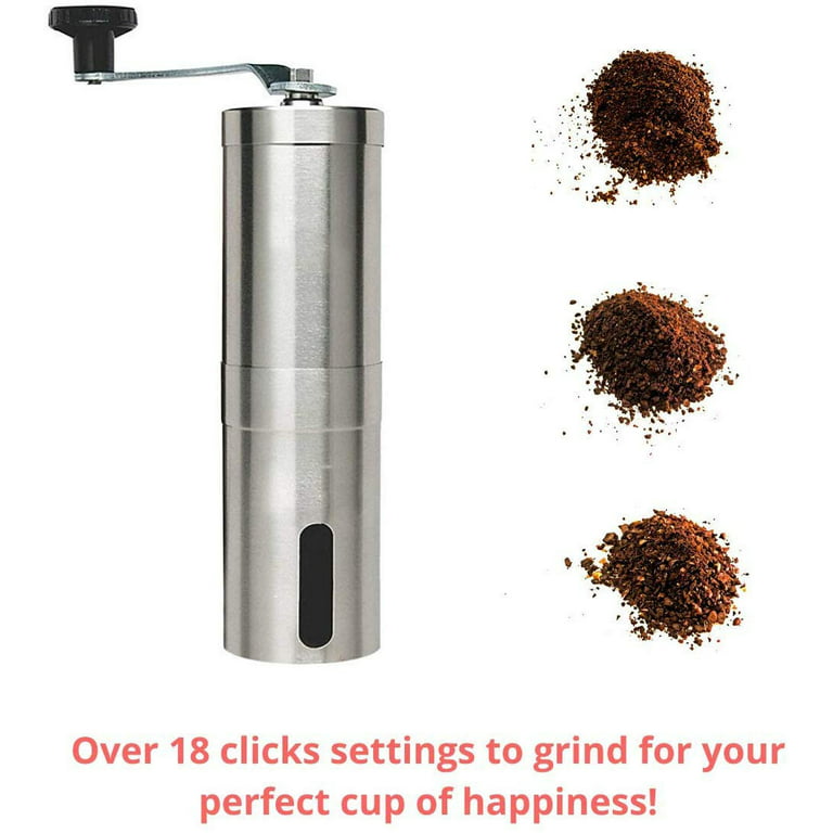 Manual Coffee Grinder, Hand Coffee Grinder Portable Coffee Bean Grinder  Burr Grinders for Coffee Beans Seed Spices Foldable Rocker Adjustable  Coarseness, Suitable for Outdoor Camping Tra (Light Green) - Yahoo Shopping