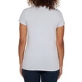thumbnail image 3 of Calvin Klein Jeans Ladies' Logo Tee | Women Crewneck Tee | Womens Summer Tops | Graphic Tees Women | Womens Short Sleeve Tops - Blue X-Large, 3 of 3