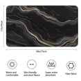 thumbnail image 3 of Black Gold Marble Pattern Bathroom Rugs Mat,Non Slip Microfiber Bathroom Rug,Rubber Backing,Soft Bathroom Mats for Bathroom Floor,Tub and Shower,17x30in(43x75cm), 3 of 5
