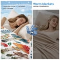 thumbnail image 2 of Colorful Mushroom Cooling Blanket,Lightweight Summer Throw Blanket with Double Sided Cold Effect,Watercolor Spring Floral Summer Botanical Picnic Blankets Bed Sheet for Hot Sleepers 60"x80", 2 of 8