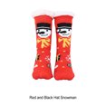 thumbnail image 4 of Qarigey Calcetines cálidos para mujer Beat Winter Chill Colección acogedora Calcetines cálidos de invierno Calcetines Calcetines navideños Medias \ muñeco de nieve con sombrero negro, 4 of 6