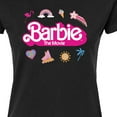 thumbnail image 3 of Barbie the Movie - Movie Logo Icons - Juniors Fitted Graphic T-Shirt, 3 of 5
