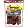 Old Trapper, Trapper's Choice Teriyaki MDA05 Kippered Beef Steak, Eight-Ounce Individual Package, Savory Sweet Meat Snacks, 10 Grams of Protein and 60 Calories Per Serving (Pack of One)