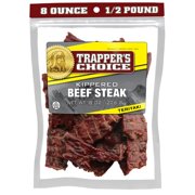 Old Trapper, Trapper's Choice Teriyaki MDA05 Kippered Beef Steak, Eight-Ounce Individual Package, Savory Sweet Meat Snacks, 10 Grams of Protein and 60 Calories Per Serving (Pack of One)