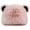Pink, variant on Fuzzy Bear Ear Beanie for Women Faux Fur Animal Ear Flap Hat Cute Kawaii Winter Knit Bucket Cap Ear Novelty Laides Gift
